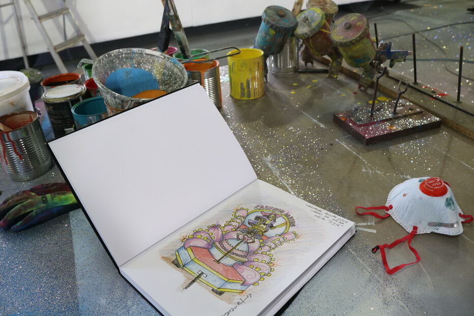 Preparação para o Carnaval Internacional de Elvas