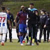 Expulsão no jogo entre Cova da Piedade e FC Porto B obrigou à intervenção da polícia 