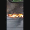 Vídeo mostra camião a arder na A1 junto ao Carregado