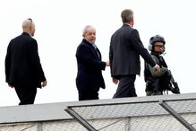 Lula da Silva foi ao funeral do neto