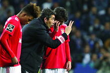 Bruno Lage dá a tática  aos jovens João Félix e Gedson Fernandes