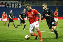 Seferovic em ação no Dínamo de Zagreb - Benfica