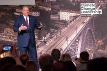 Al Gore na conferência Climate Change Leadership, no Porto