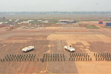 Militares portuguesas da 4.ª Força Nacional Destacada na República Centro-Africana