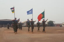 Militares portuguesas da 4.ª Força Nacional Destacada na República Centro-Africana