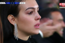 Georgina emociona-se com hat trick de Ronaldo