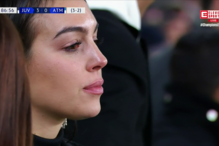 Georgina emociona-se com hat trick de Ronaldo