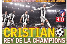 Capa do jornal espanhol 'As' 