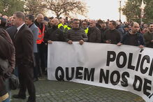 Polícias manifestam-se em Lisboa