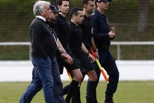 Expulsão no jogo entre Cova da Piedade e FC Porto B obrigou à intervenção da polícia 