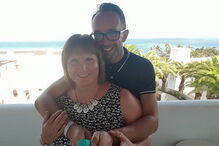 Emma Letts e o noivo, Richard Wilson