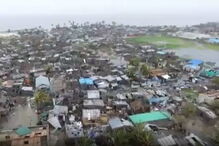 Destroços em Moçambique