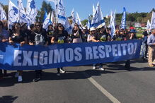 Milhares de professores saem às ruas de Lisboa em forma de protesto