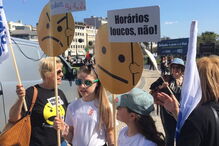 Milhares de professores saem às ruas de Lisboa em forma de protesto