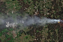 Imagens satélite mostram dimensão do incêndio em Esposende. Fumo espalhou-se pelo Atlântico