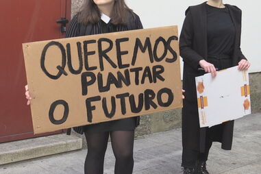 Estudantes de todo o país estão fartos de "blá blá blá" e exigem ação sobre o clima 
