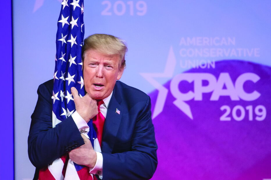 Trump fez, em National Harbor, Maryland, o seu mais longo discurso como presidente e um dos mais contundentes
