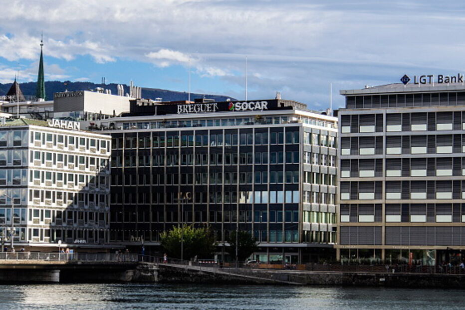 Rio Rhône, em Genebra