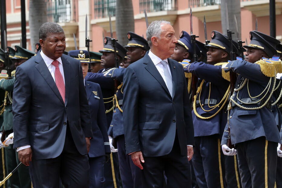 Presidente angolano João Lourenço com Marcelo Rebelo de Sousa em Angola