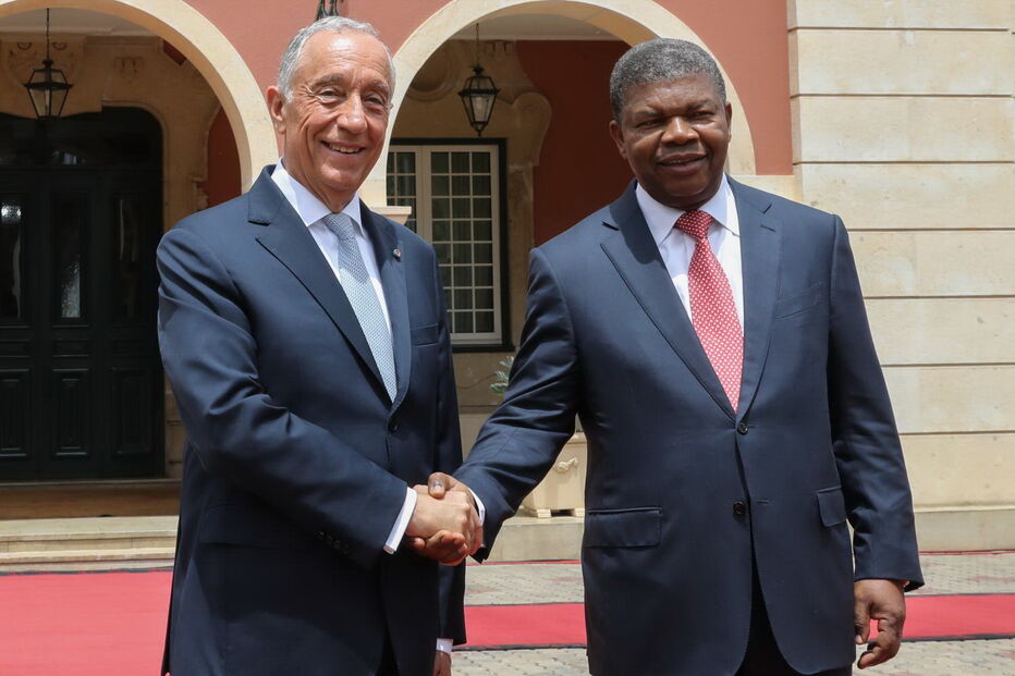 Presidente angolano João Lourenço com Marcelo Rebelo de Sousa 