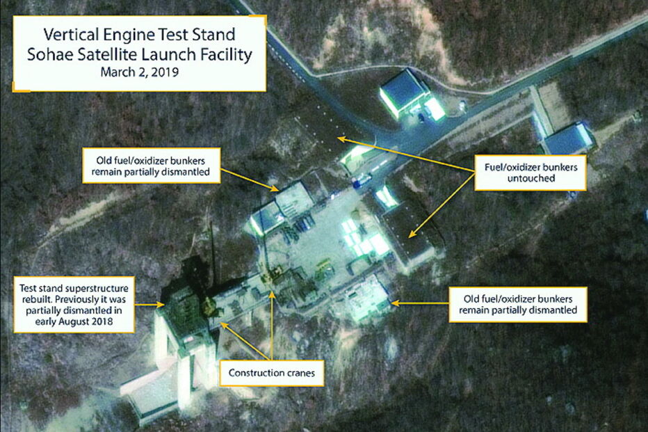 Imagens de satélite da espionagem sul-coreana mostram estruturas reconstruídas na central de lançamento de Sohae