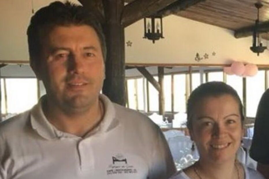 Ana Paula, a vítima, ao lado de António Fidalgo, o homicida