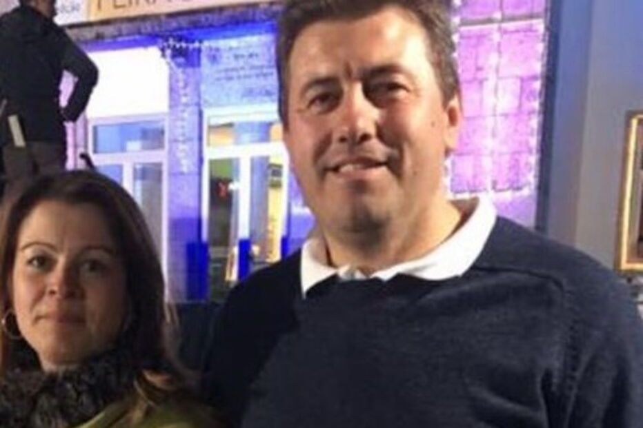 Ana Paula, a vítima, ao lado de António Fidalgo, o homicida