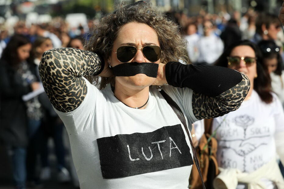 Enfermeiros fazem marcha de protesto em Lisboa