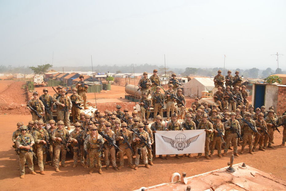 Militares portuguesas da 4.ª Força Nacional Destacada na República Centro-Africana