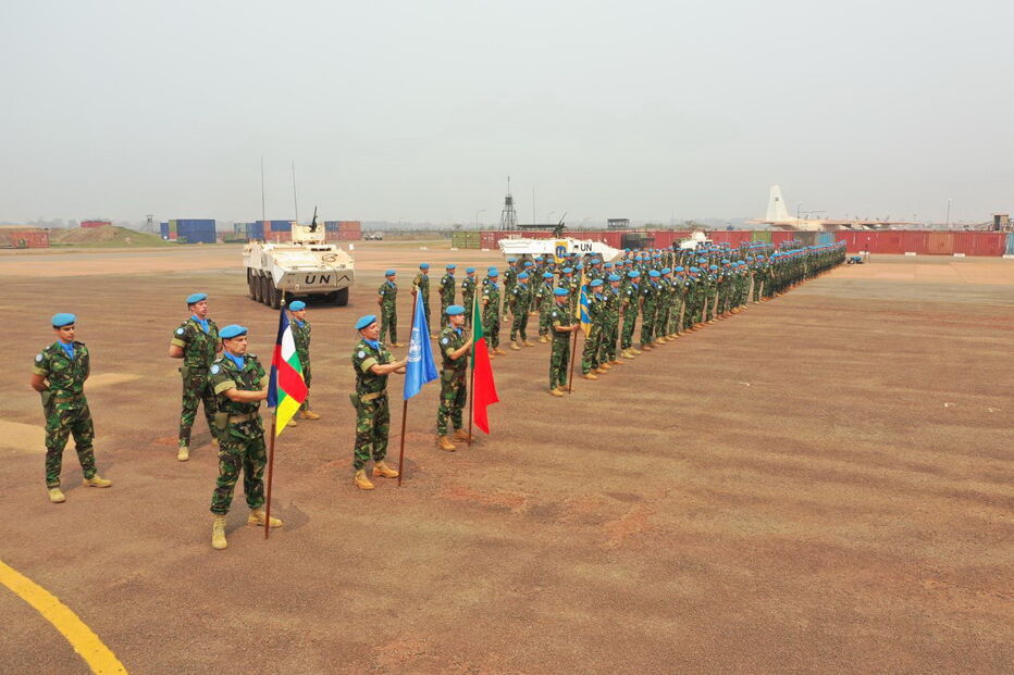 Militares portuguesas da 4.ª Força Nacional Destacada na República Centro-Africana