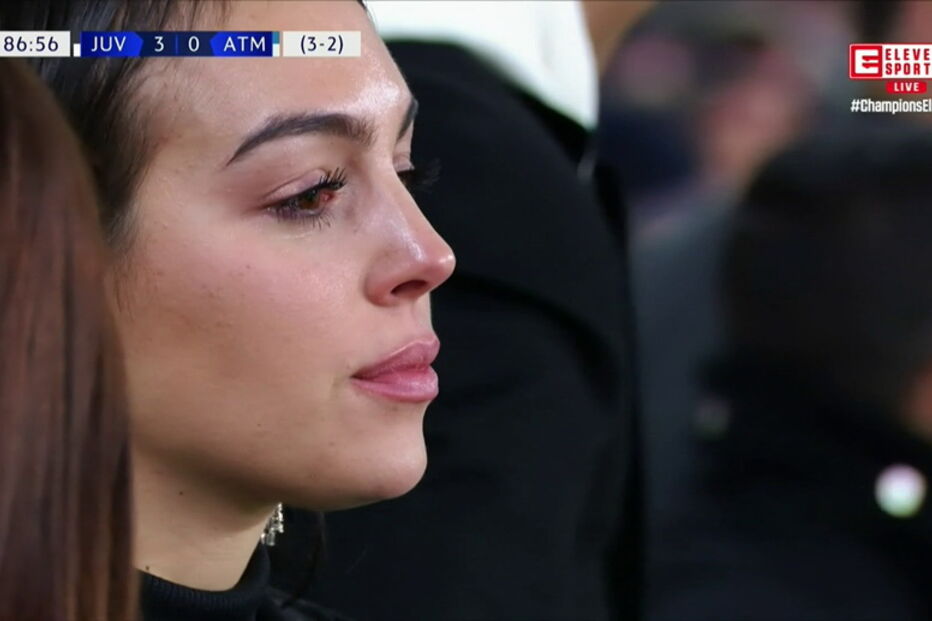 Georgina emociona-se com hat trick de Ronaldo