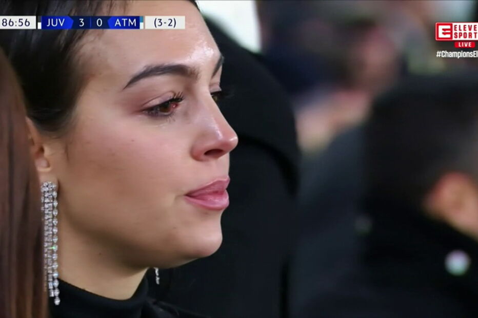 Georgina emociona-se com hat trick de Ronaldo