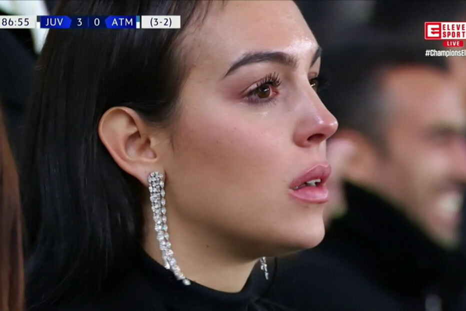 Georgina emociona-se com hat trick de Ronaldo