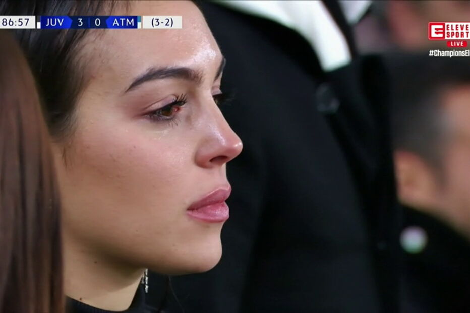 Georgina emociona-se com hat trick de Ronaldo