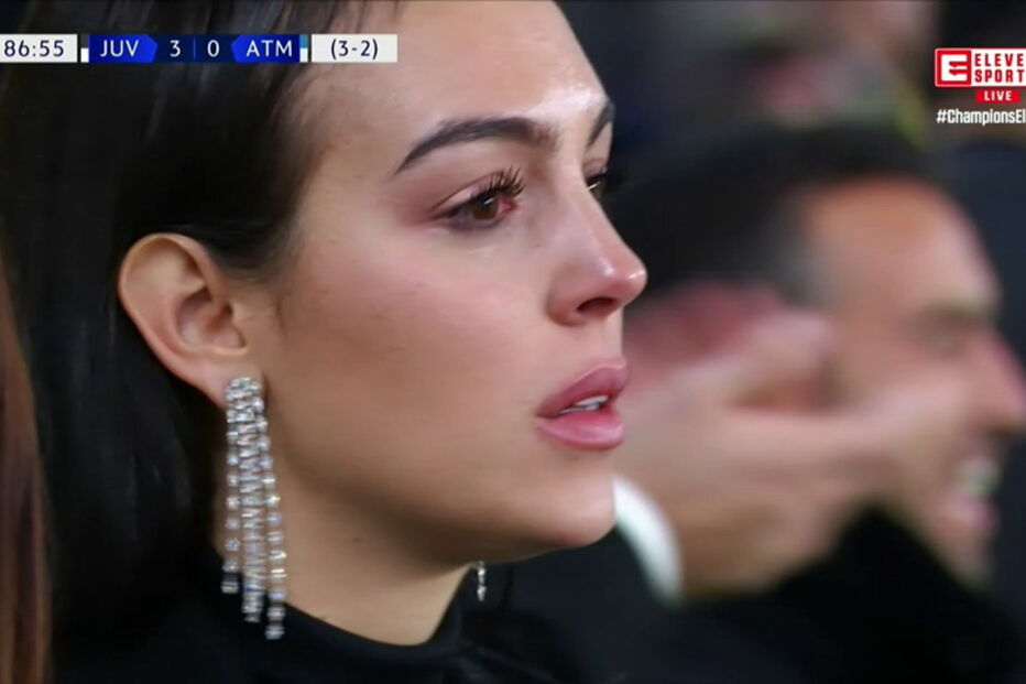 Georgina emociona-se com hat trick de Ronaldo