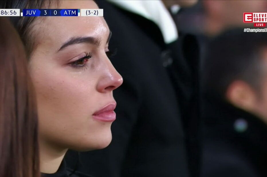 Georgina emociona-se com hat trick de Ronaldo