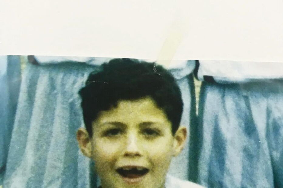 Cristiano Ronaldo quando era criança