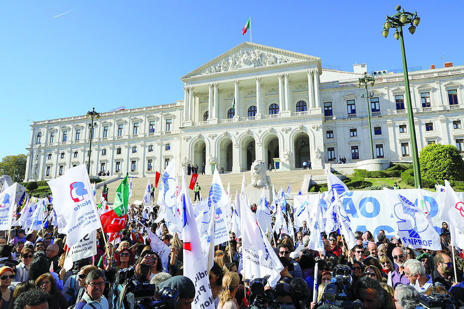 Manifestação dos professores