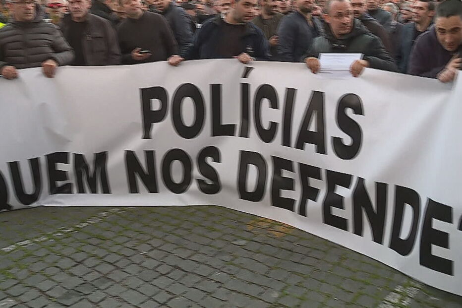 Polícias manifestam-se em Lisboa