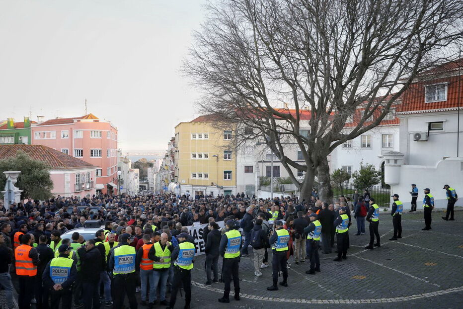 Polícias manifestam-se em Lisboa