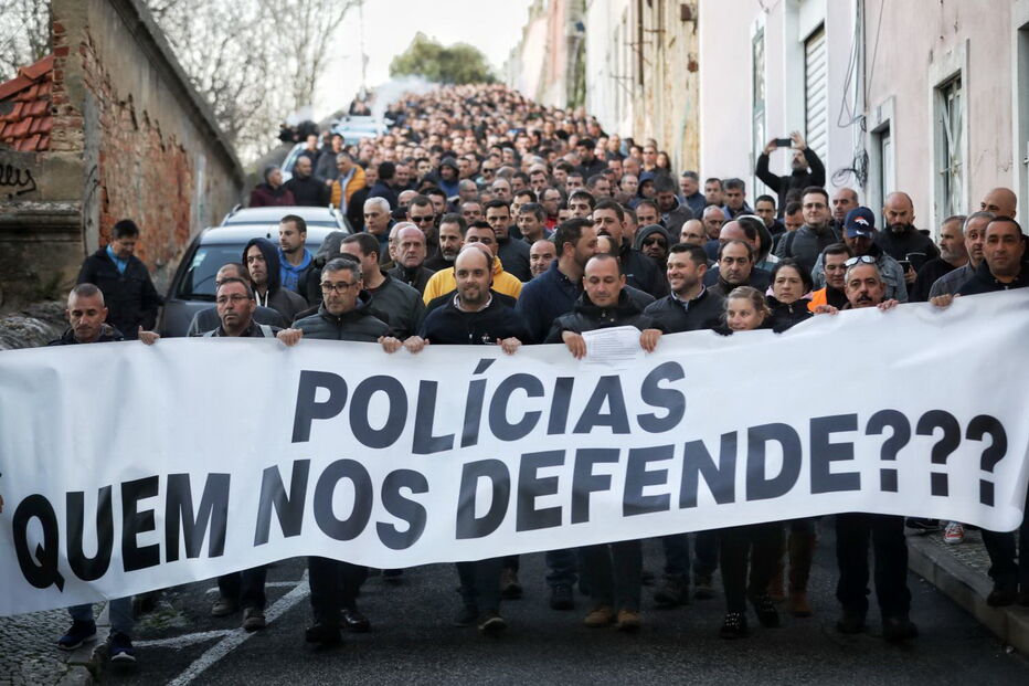 Polícias manifestam-se em Lisboa