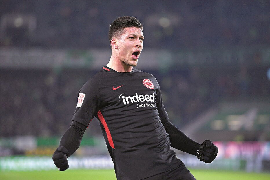 Luka Jovic, avançado do E. Frankfurt, que está emprestado pelo Benfica