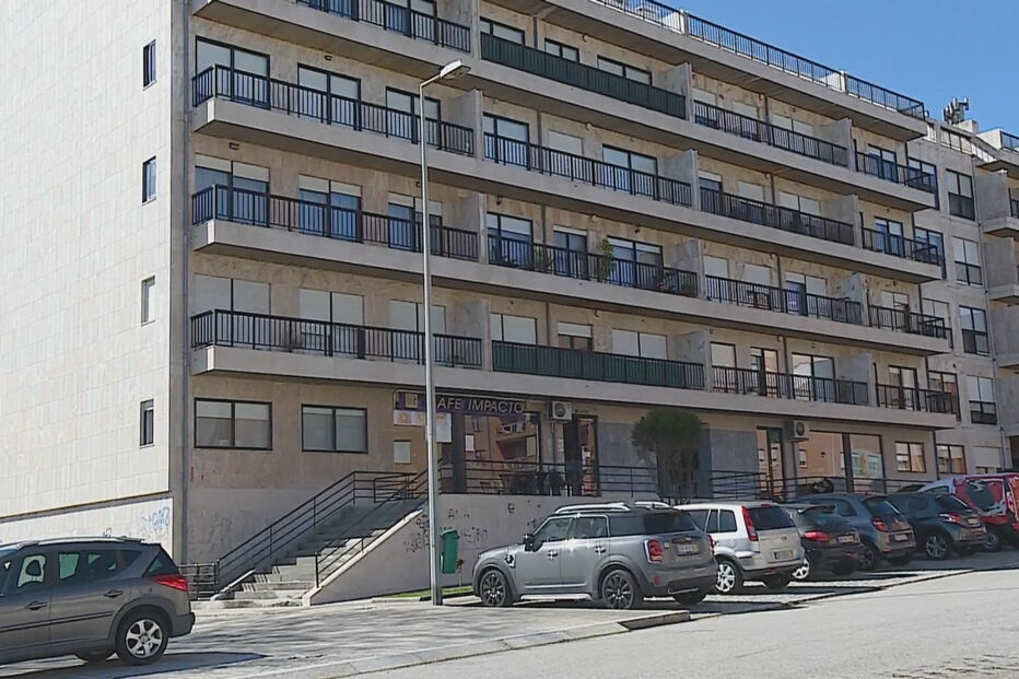 Prédio em que ocorreu um dos assaltos