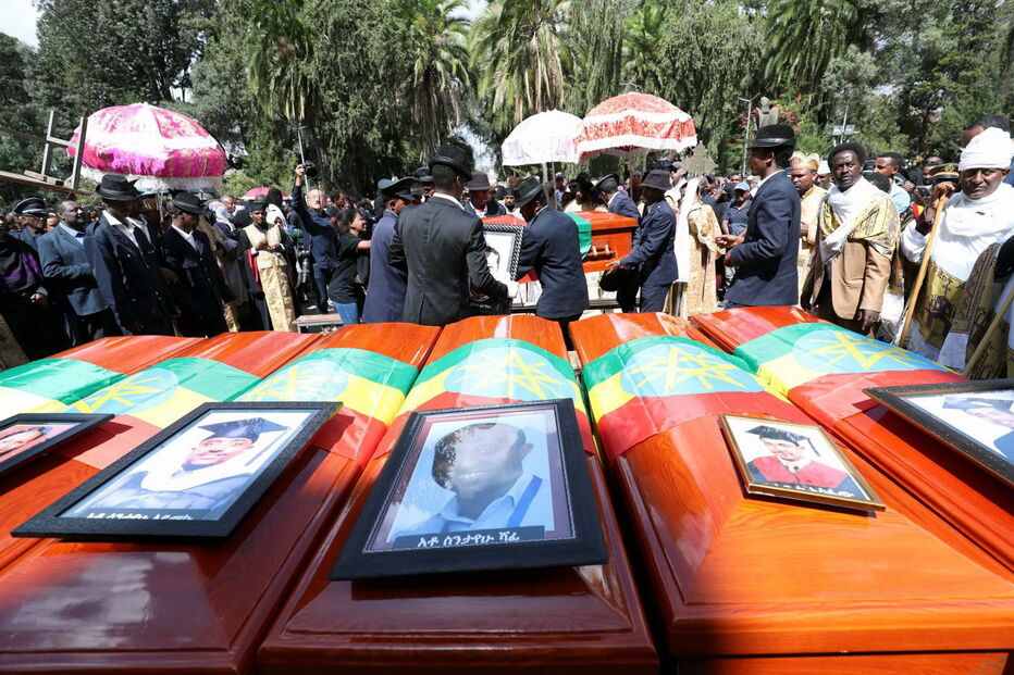 Etiópia celebrou funeral simbólico das vítimas da queda do Boeing 737 Max 8