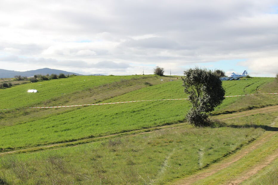 Destroços de avioneta que caiu em Bragança