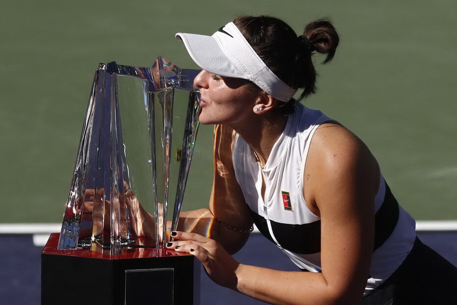Jovem canadiana Bianca Andreescu soma primeiro título da carreira em Indian Wells