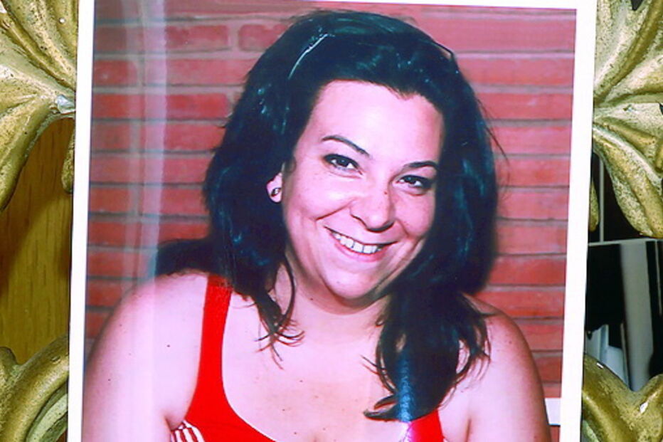 Rosa Grilo numa das fotos que tinha em casa