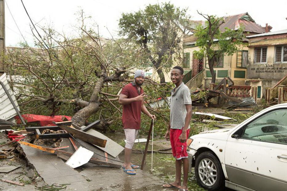 Imagens mostram destruição provocada por ciclone em Moçambique