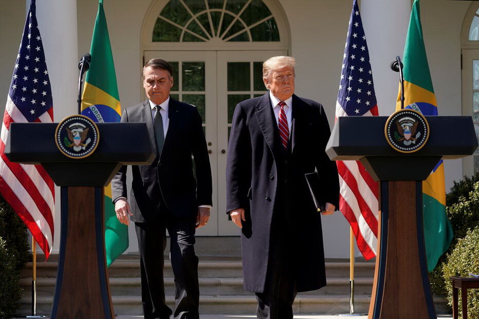 Trump e Bolsonaro reunidos na Casa Branca. Crise na Venezuela é assunto nesta visita oficial