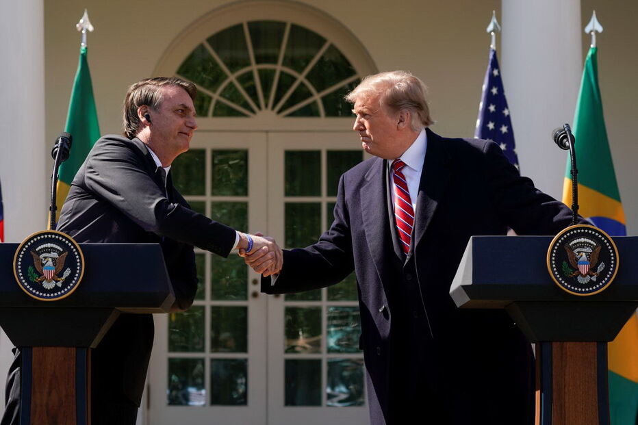 Trump e Bolsonaro reunidos na Casa Branca. Crise na Venezuela é assunto nesta visita oficial